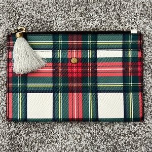J.Crew leather pouch clutch